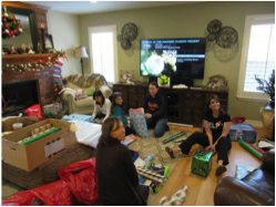 Our Volunteers Wrap Presents